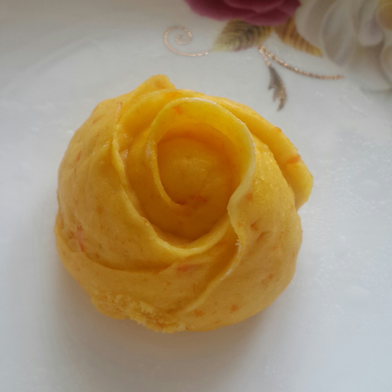 南瓜玫瑰花馒头