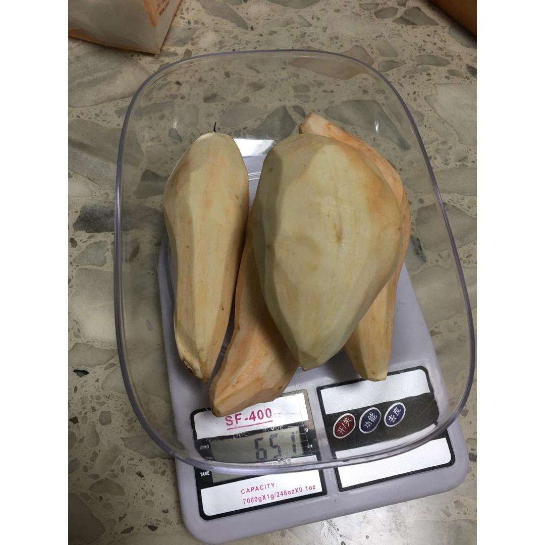 妈妈教炸的红薯丸子