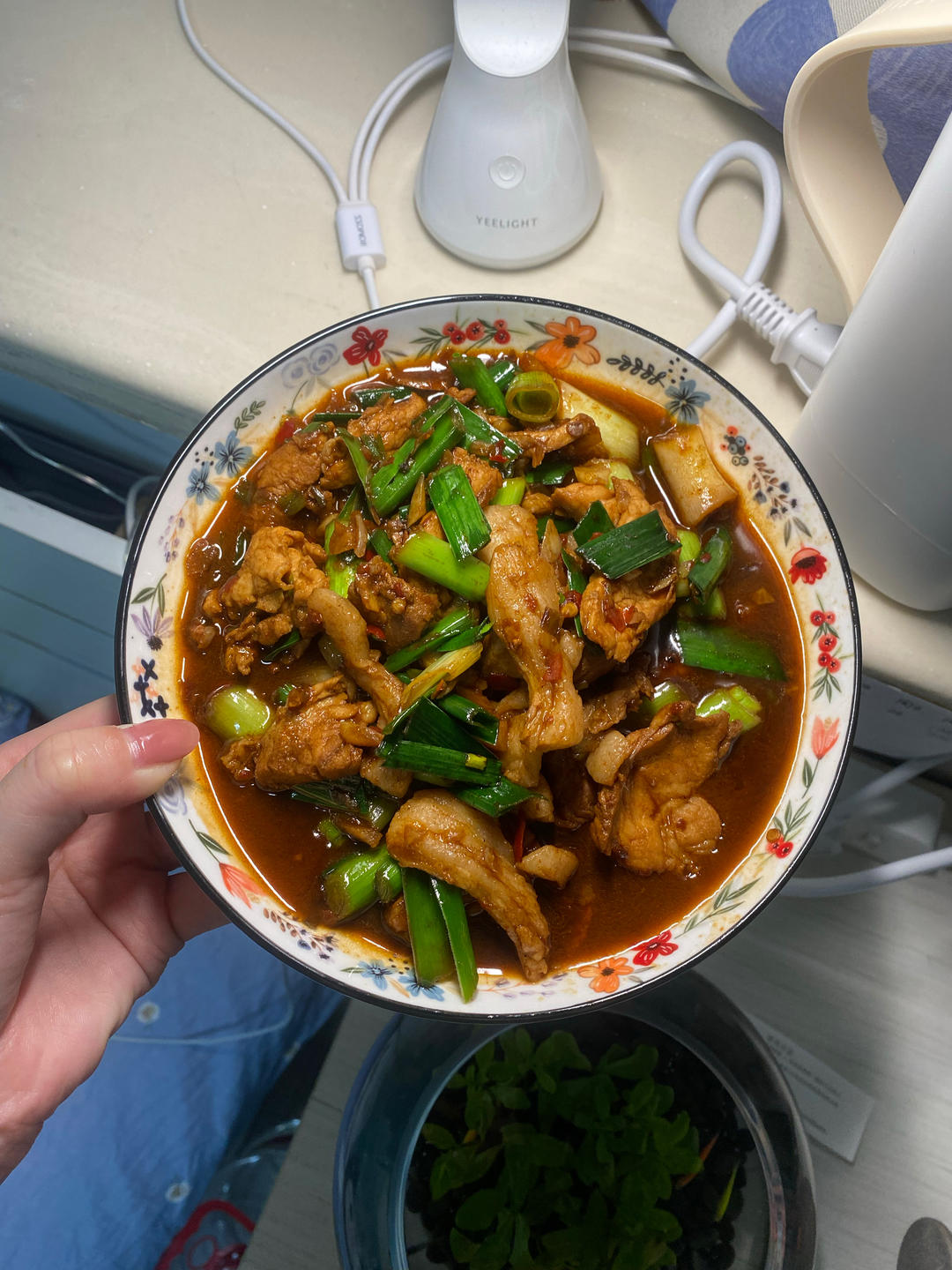 蒜苗炒肉