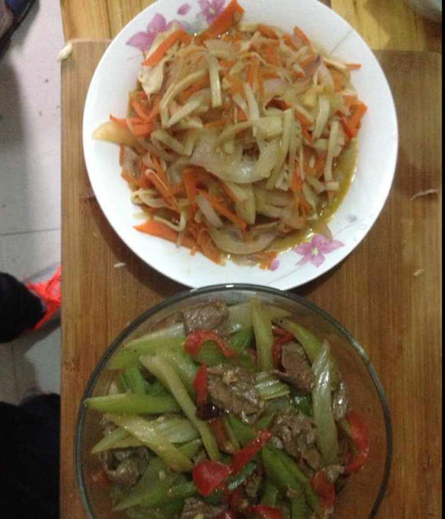 洋葱遇到杏鲍菇