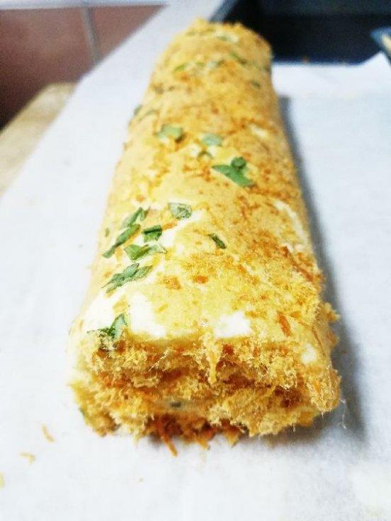 香葱肉松肥蛋糕卷～