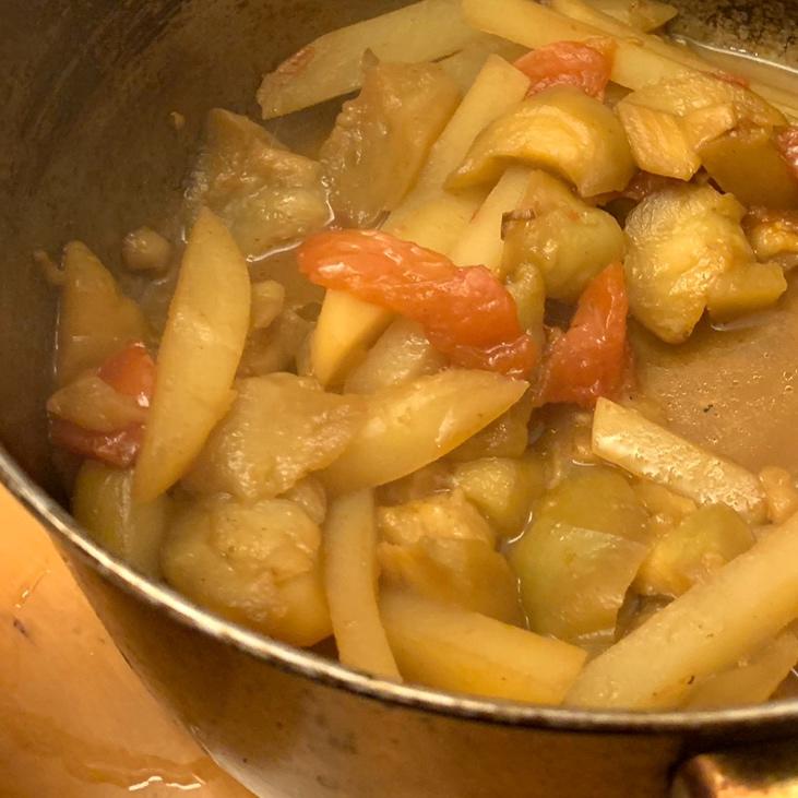 土豆熬茄子的做法