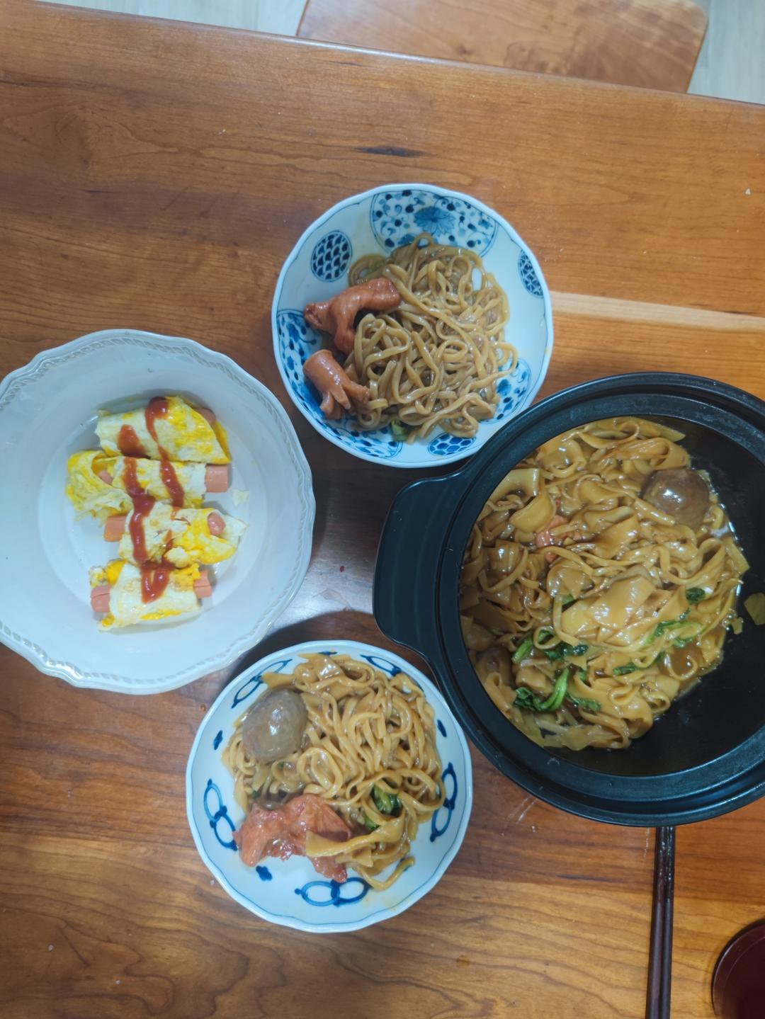 超快手早餐鸡蛋卷香肠