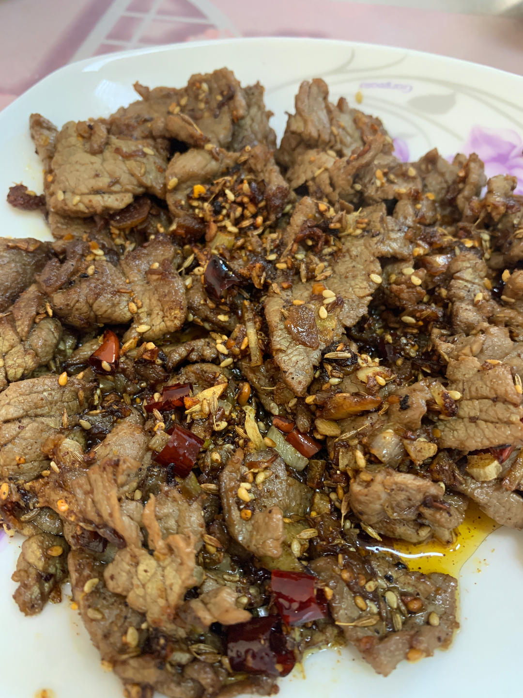 香辣孜然牛肉，我只吃自已做的，连炫三碗米饭