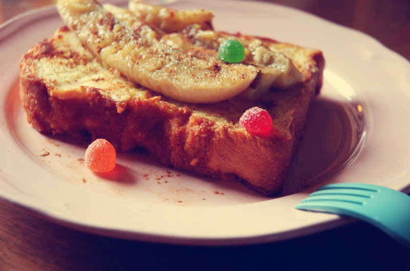 肉桂香蕉煎蛋面包