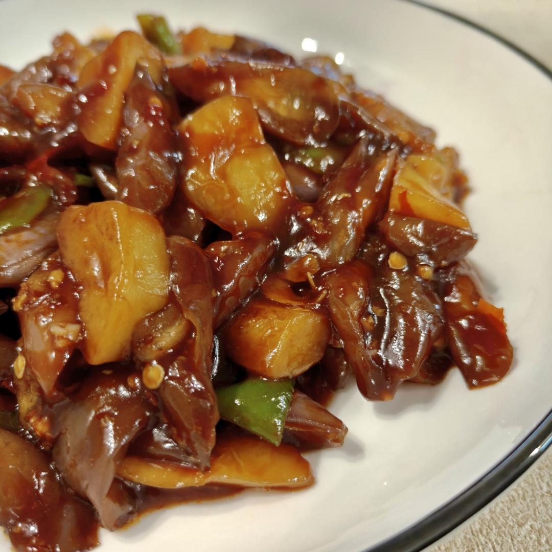 不用油炸巨省事的家常地三鲜