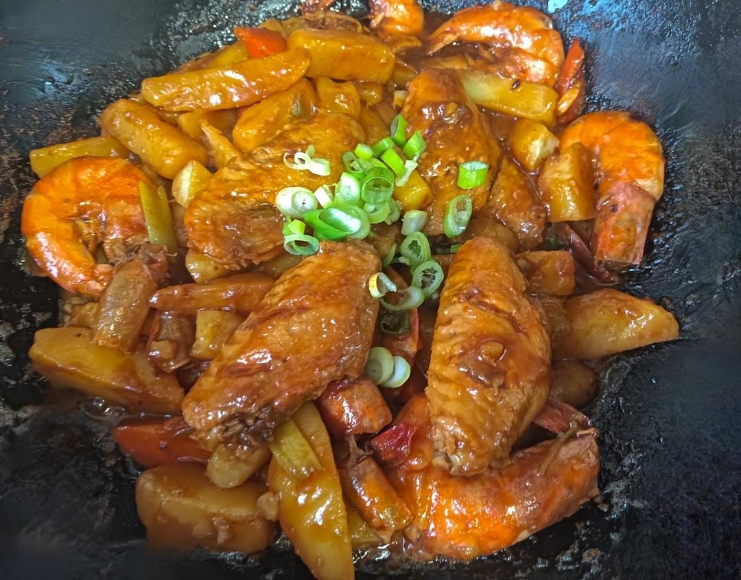 🌟鸡翅虾煲🌟超简单版超香‼️