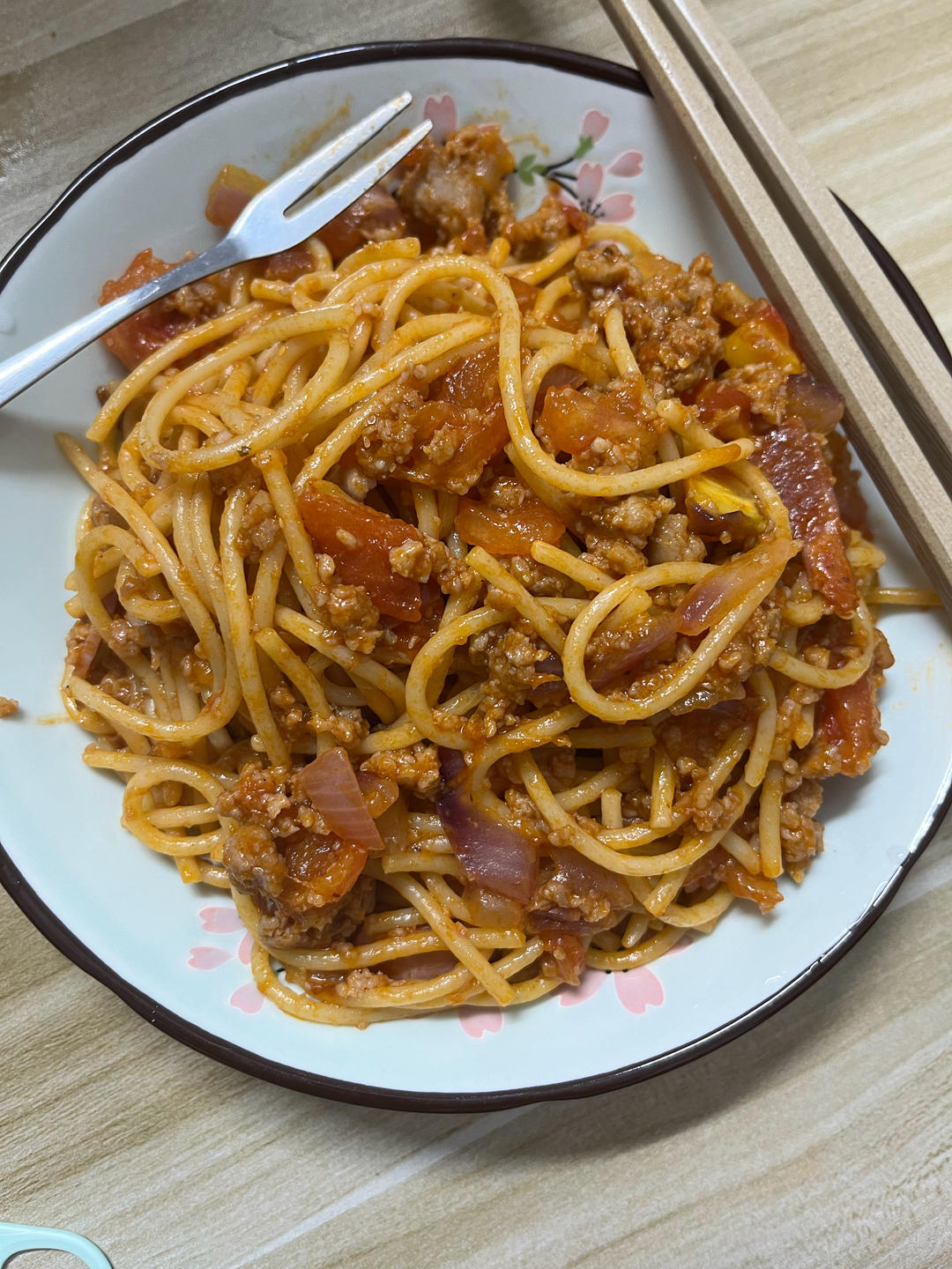 番茄肉酱意大利面