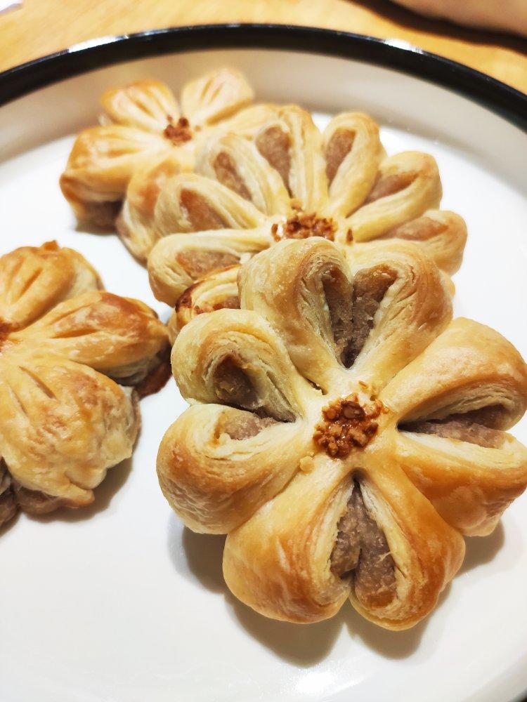 【巨详细】菊花酥、桃花酥、紫荆花酥、四叶草酥❀原来你是这样的中式酥皮