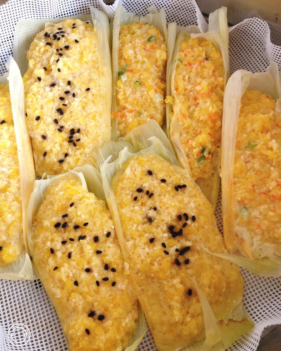 蒸鲜玉米饼