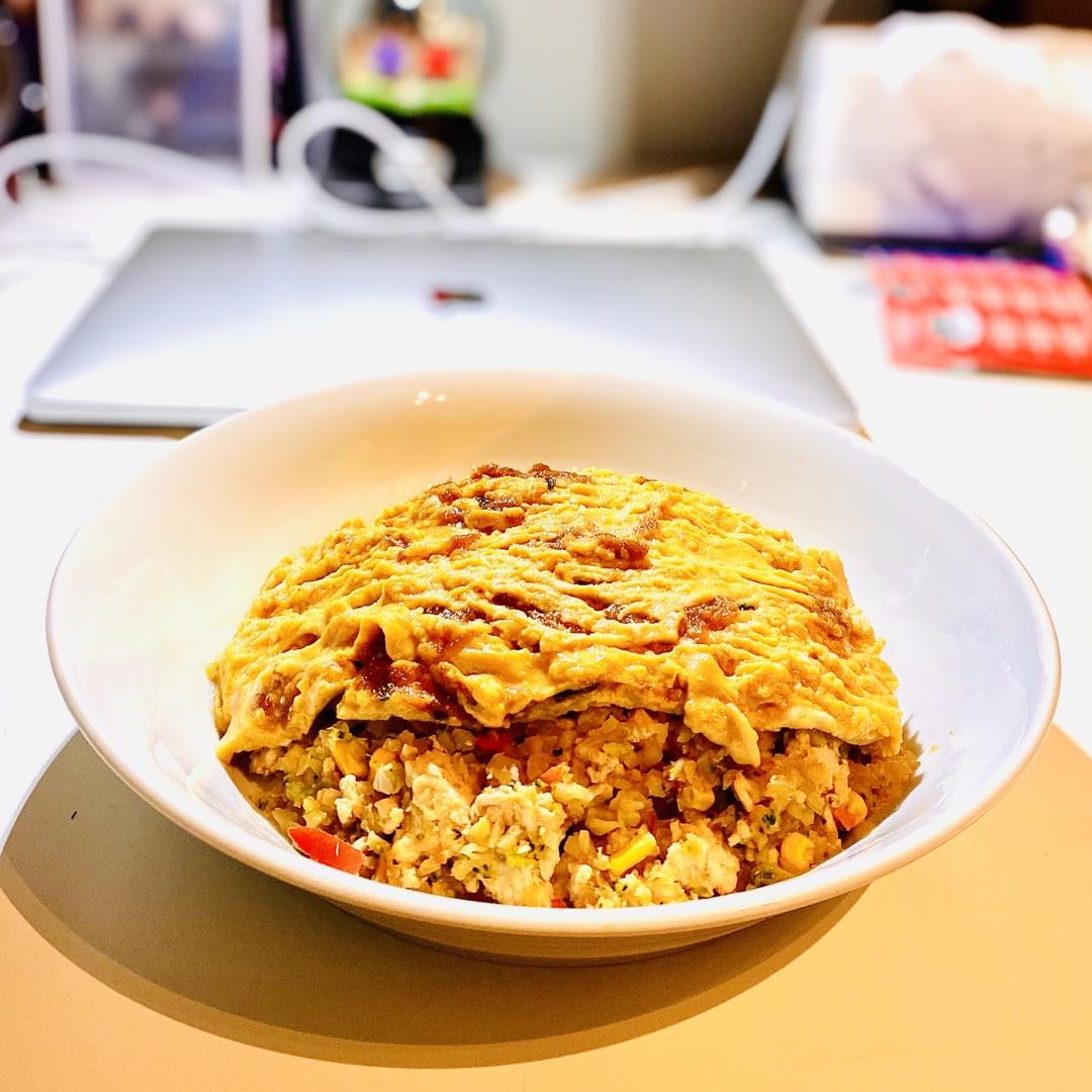 手把手教你做—日式流心蛋包饭（详细视频教程）