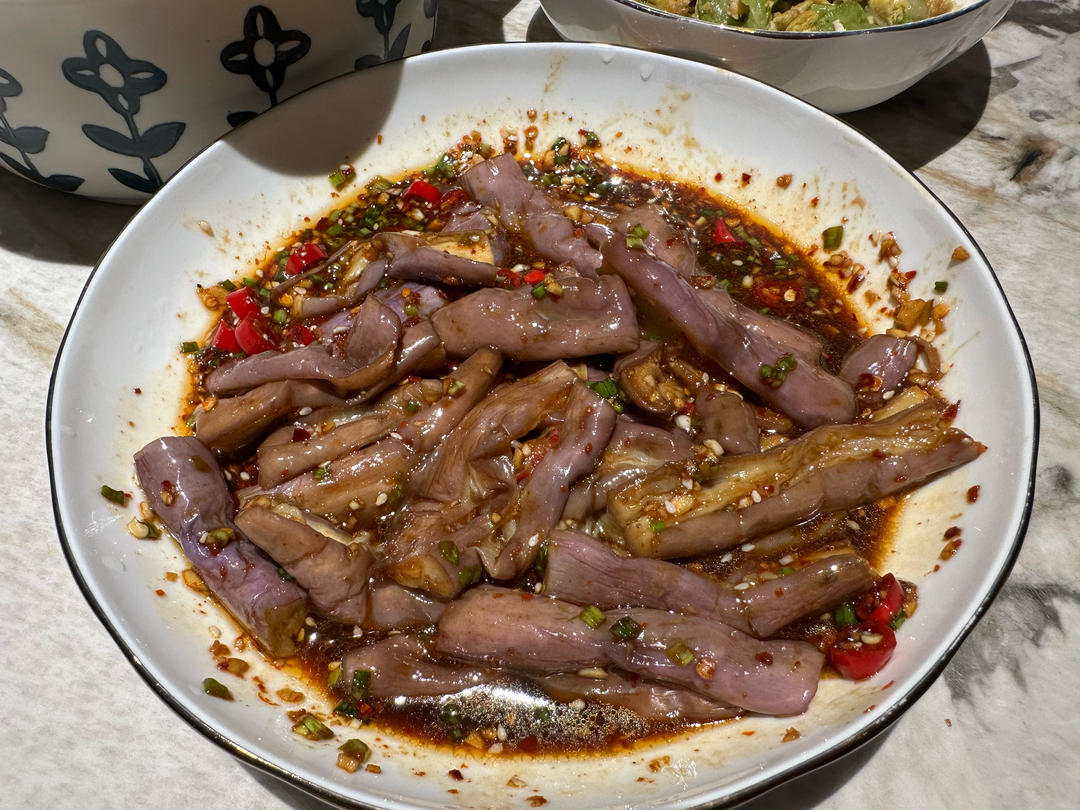 减脂餐之凉拌蒸茄子