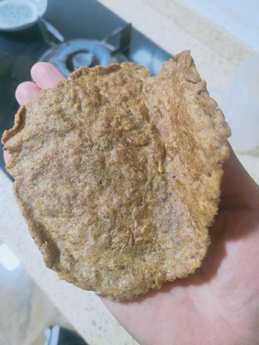 厨小白日记——超级简单黄金亚麻籽饼(生酮低碳)的做法