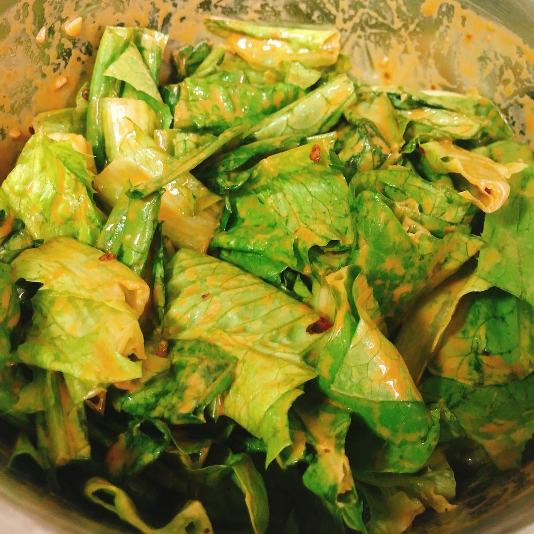 最好吃的凉拌油麦菜