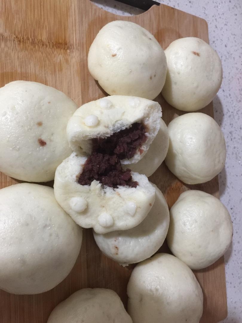 豆包儿(自制红豆馅) 豆沙包，附超级简单红豆馅制作过程