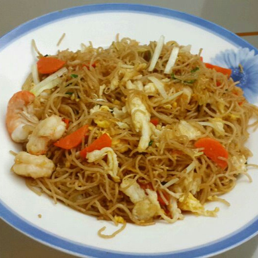 虾仁炒米粉