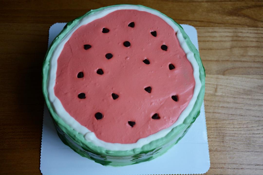 西瓜造型蛋糕