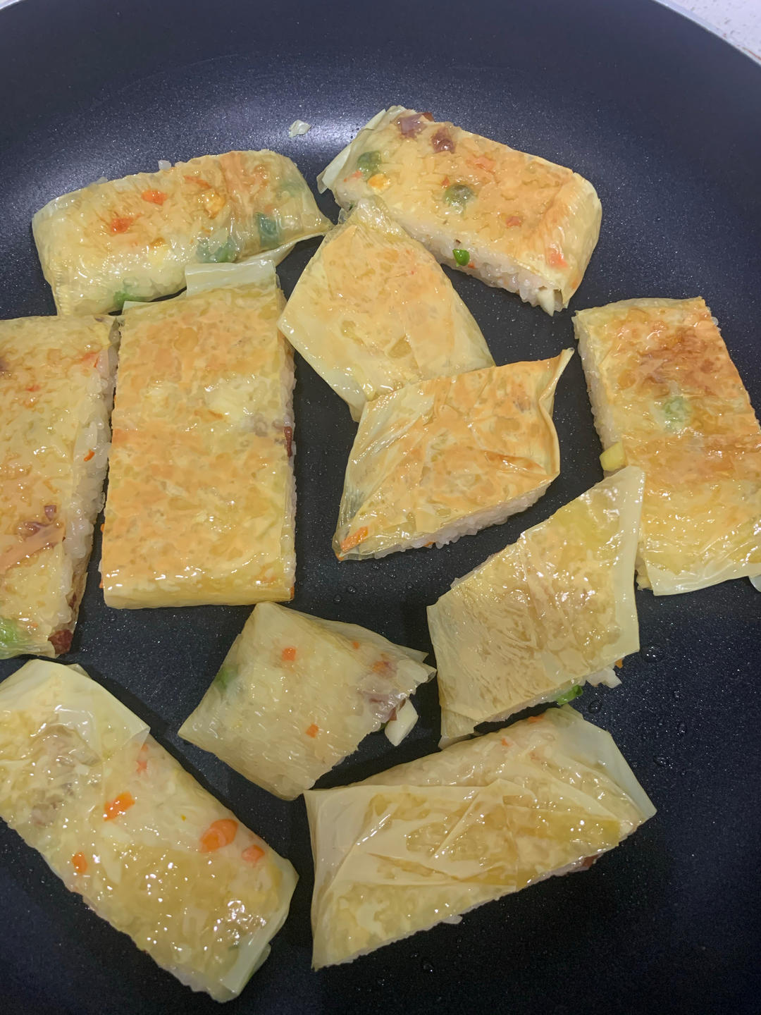 蕊蕊她姑做的糯米腐皮卷