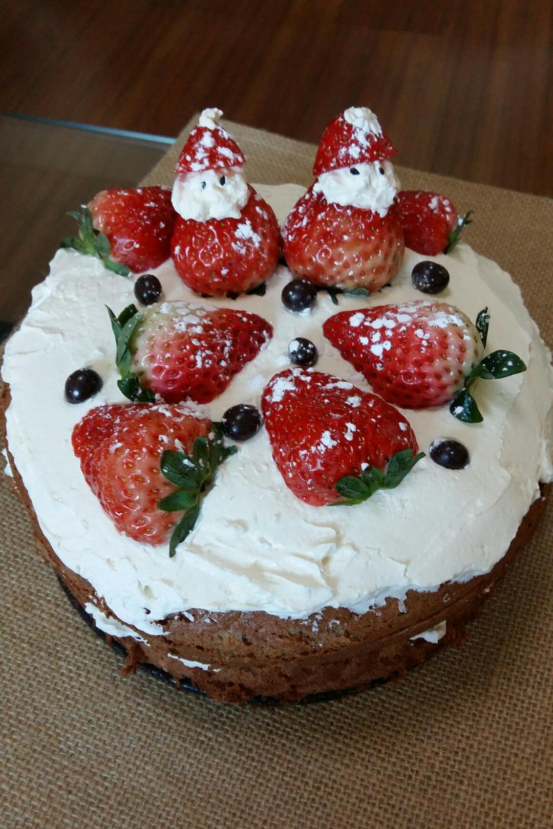 圣诞呆萌裸蛋糕