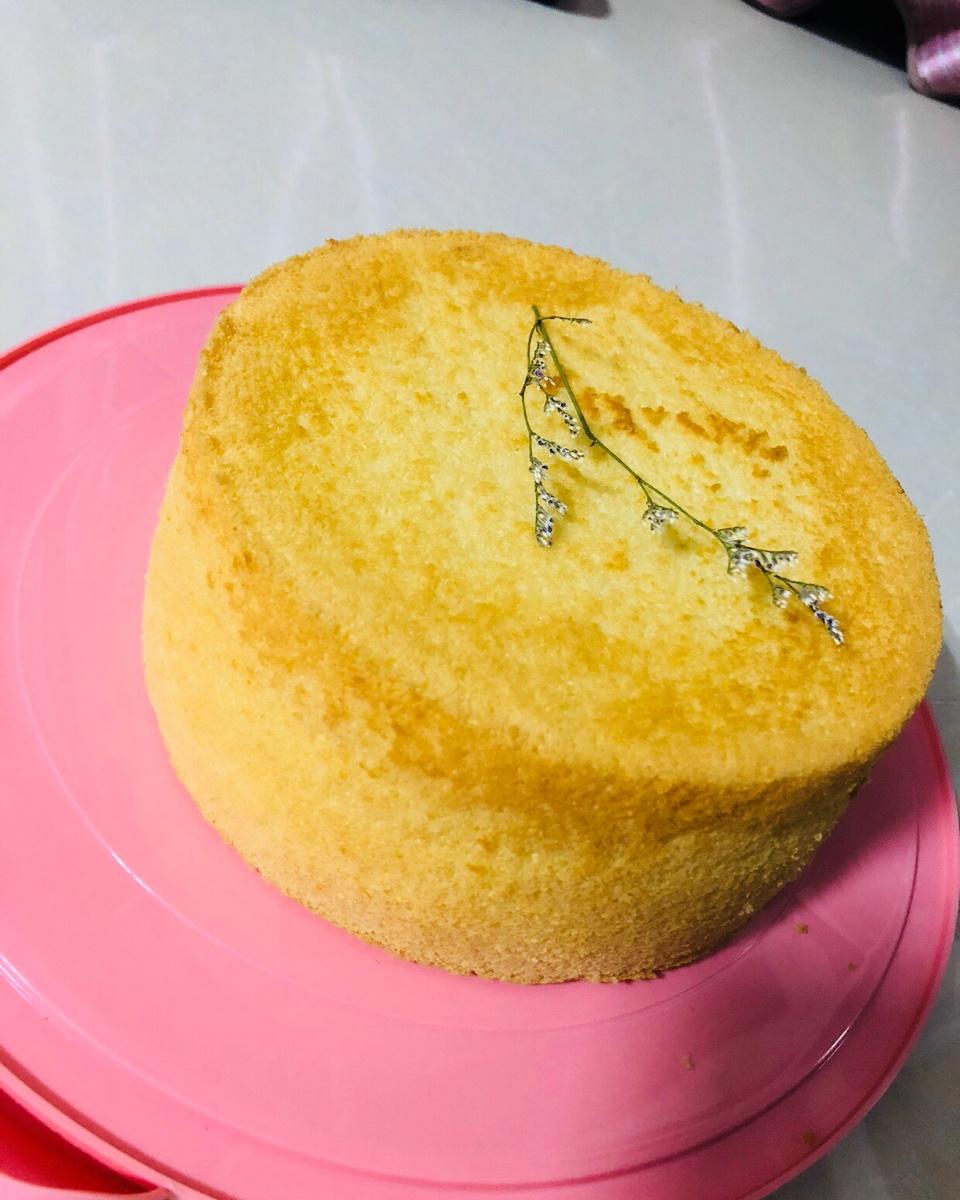 6寸原味戚风蛋糕