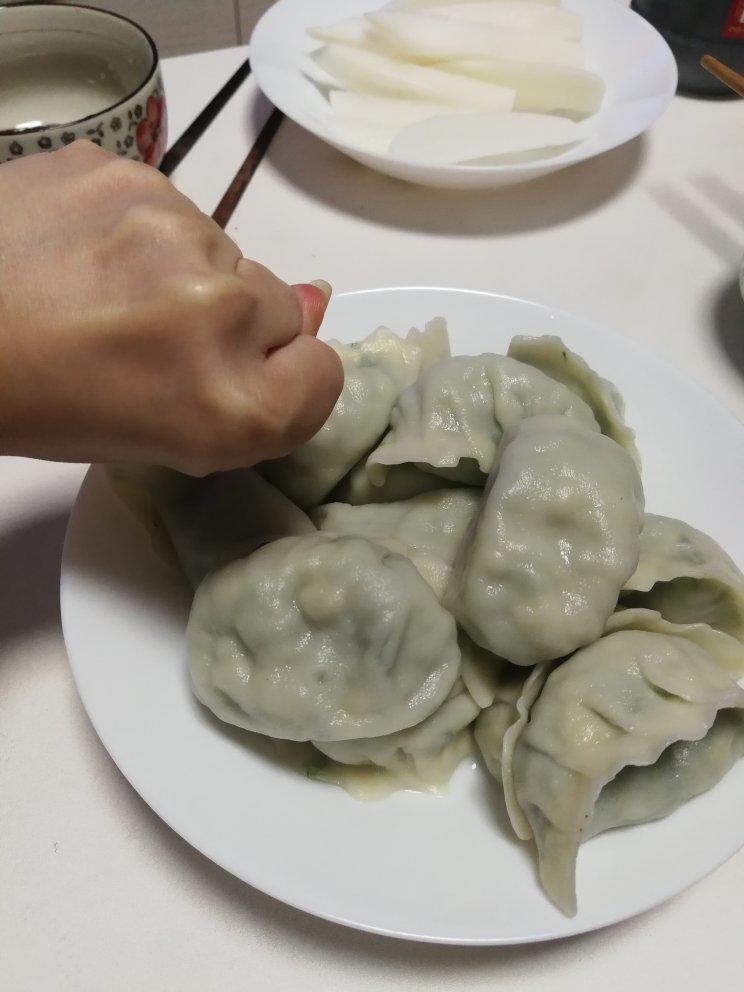 茴香鸡蛋素饺子