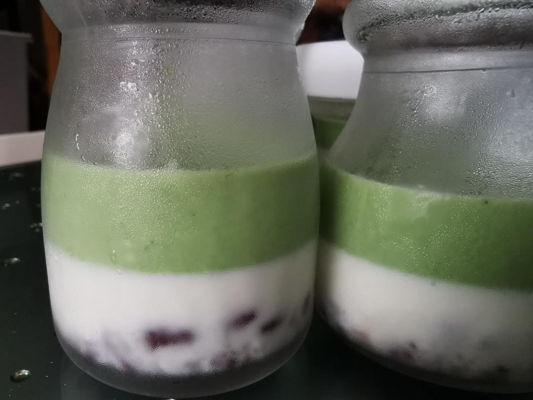 抹茶红豆奶糕