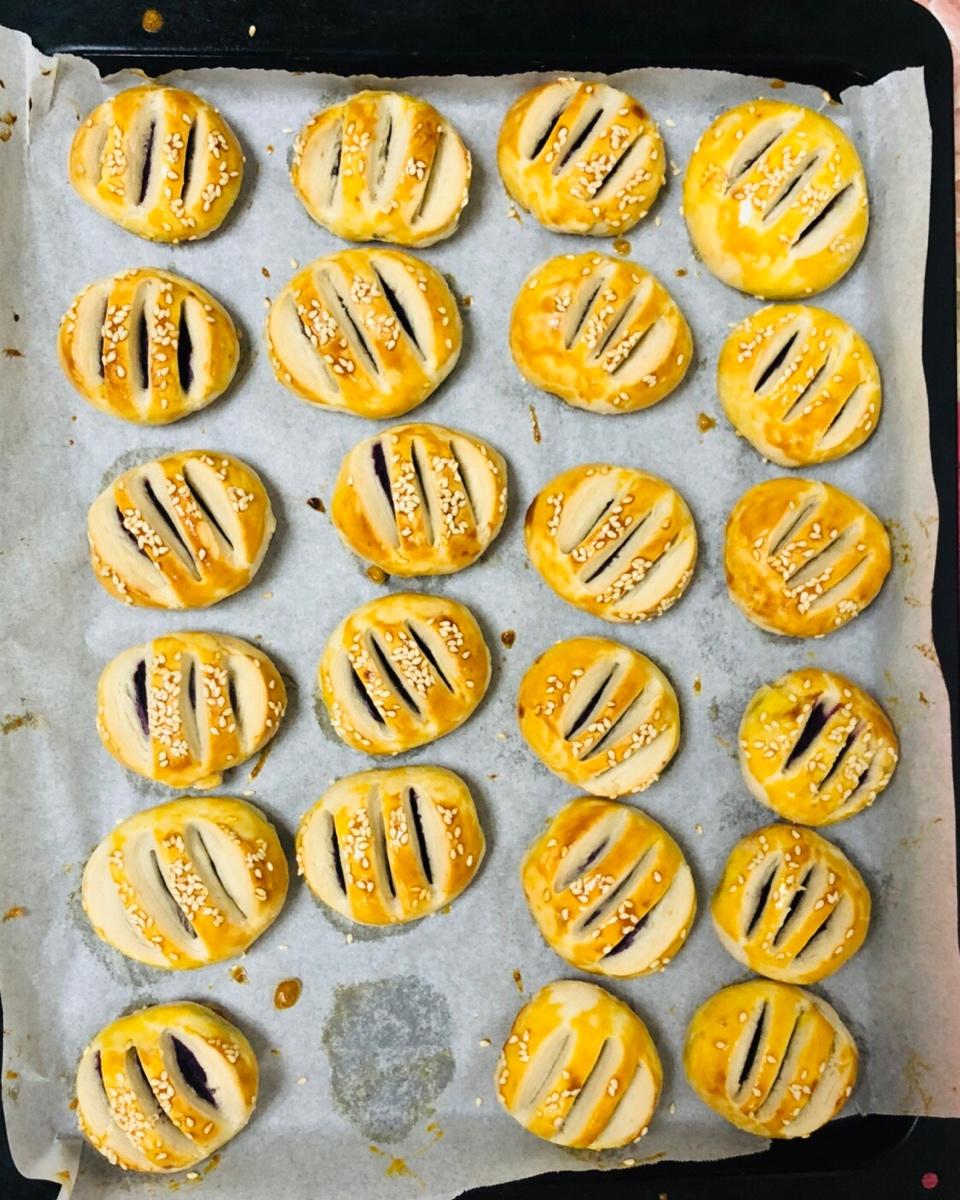 紫米馅老婆饼超快手（不用出膜不用醒面）