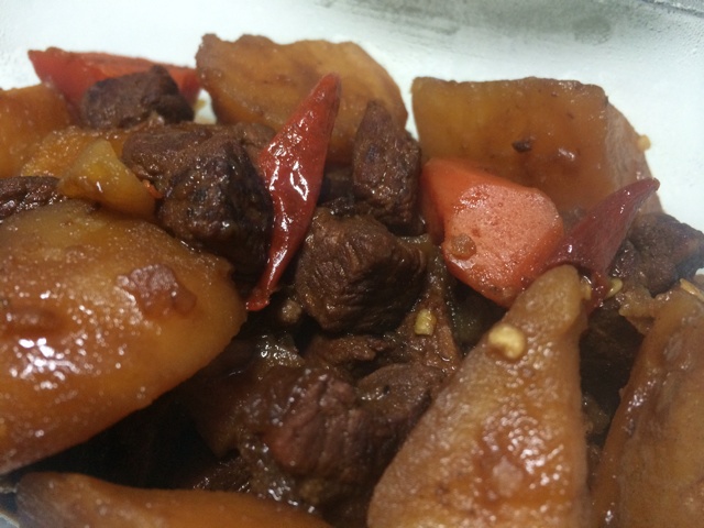 红焖土豆牛肉