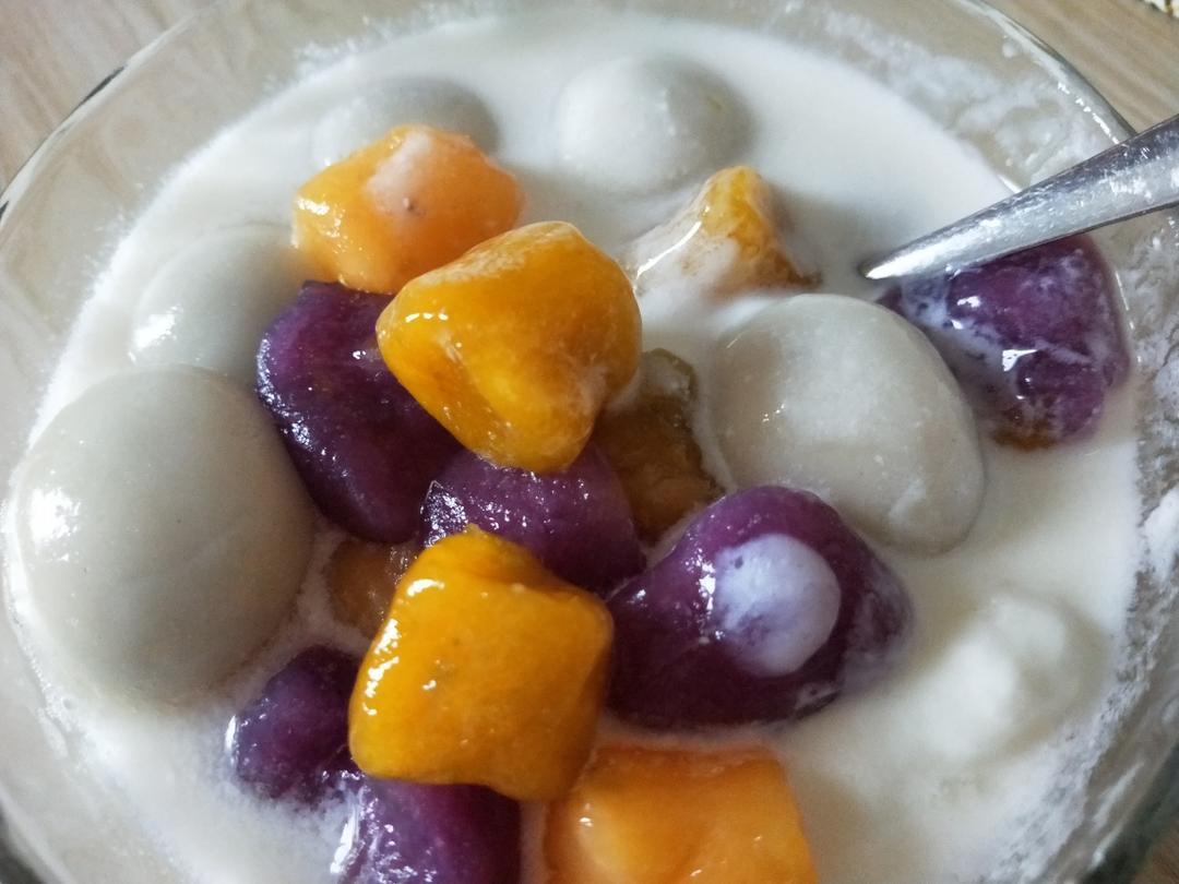 酸奶汤圆芋圆小团子的做法