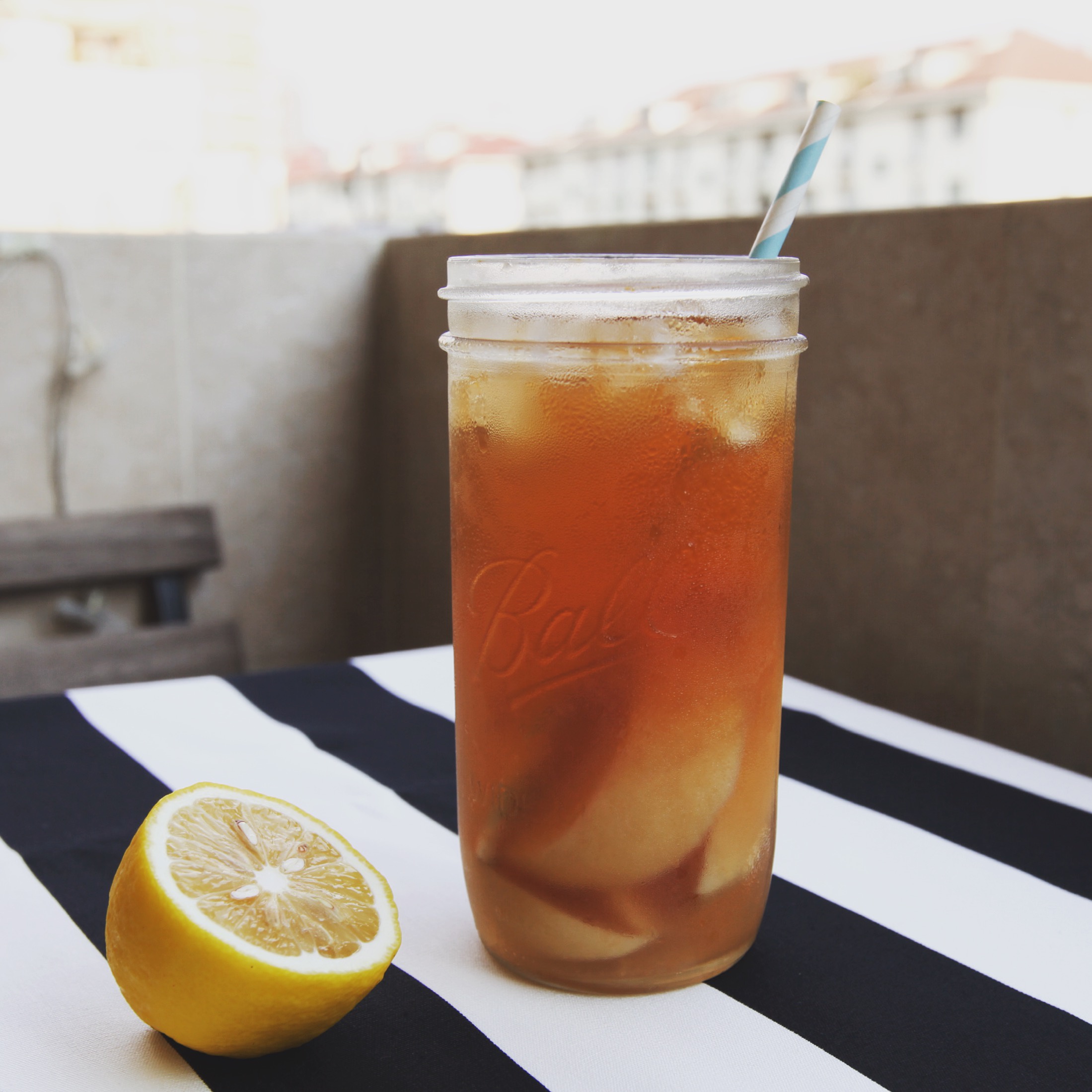 夏日冰爽蜜桃冰茶