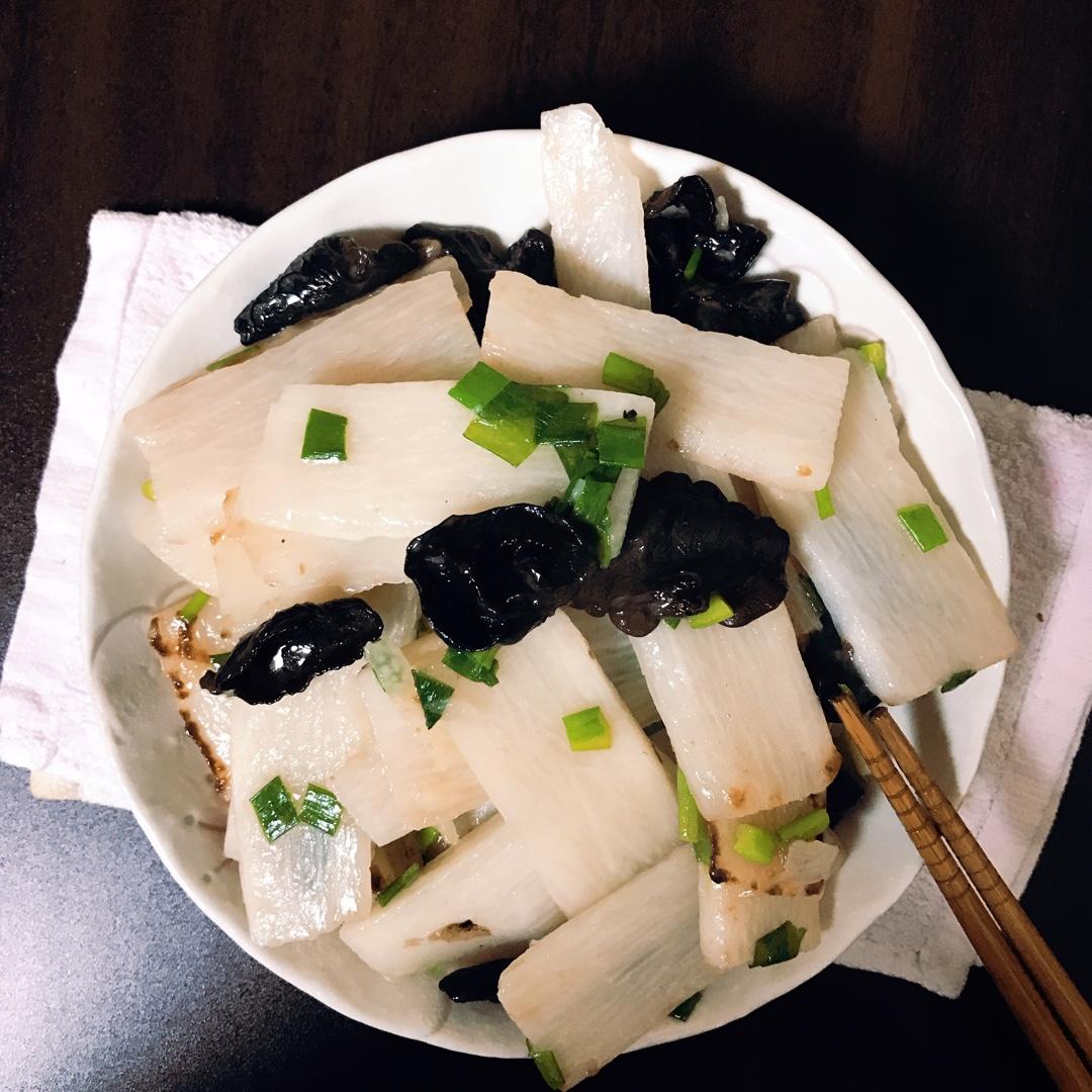 清炒山药木耳
