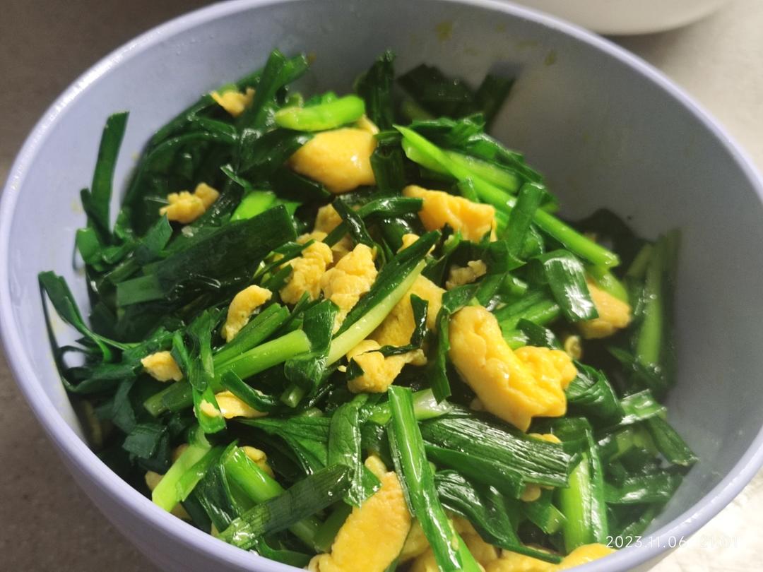 韭菜炒鸡蛋——三分钟快手下饭菜 掌握火候的秘诀