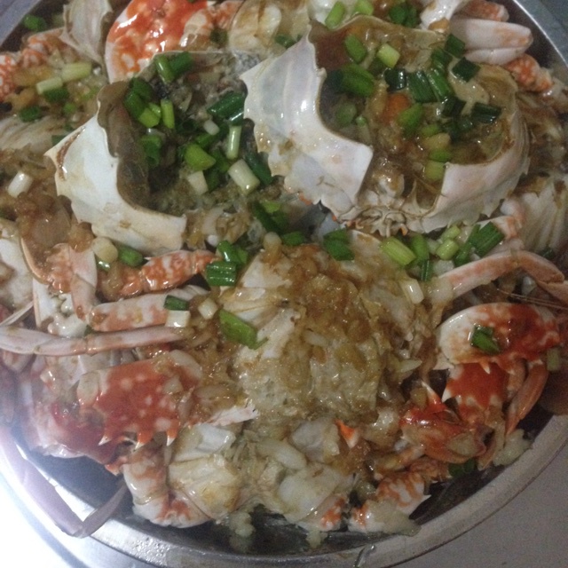 粉丝蒸螃蟹