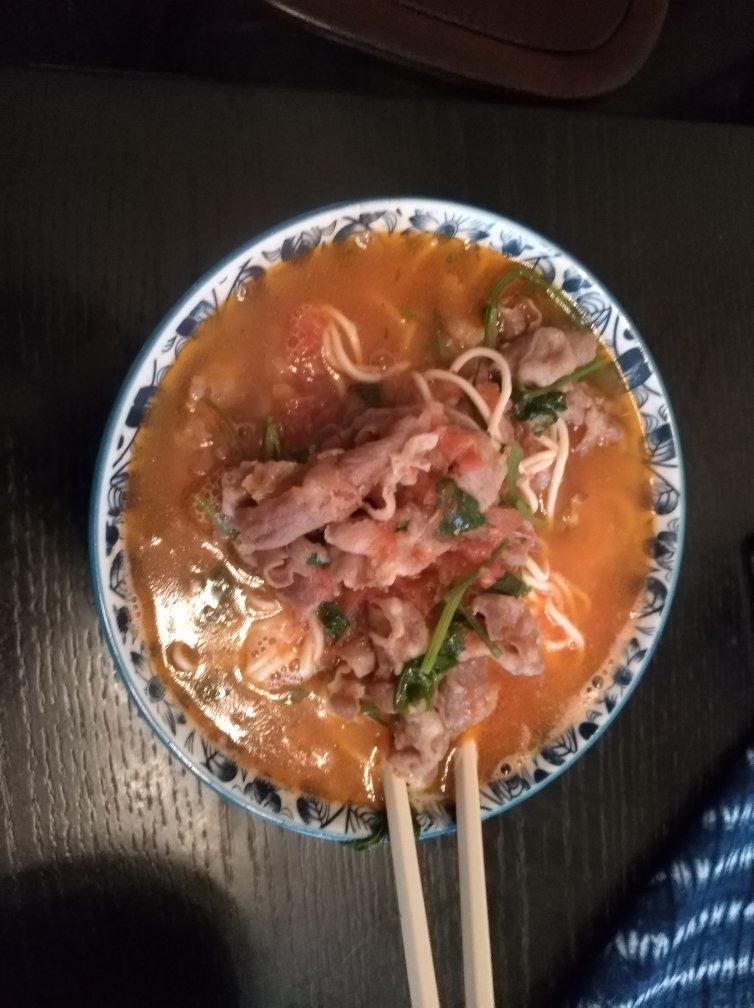 独家快手超好吃番茄羊肉捞面