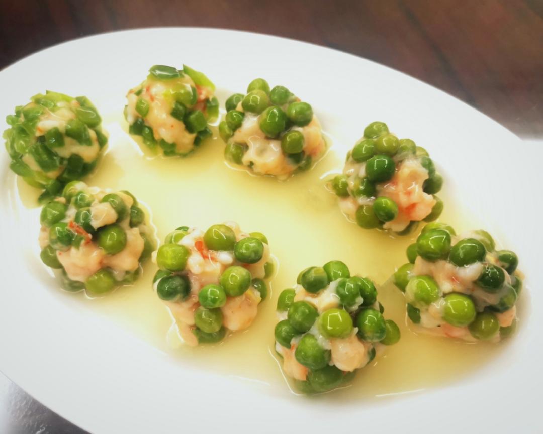 翡翠虾球的做法