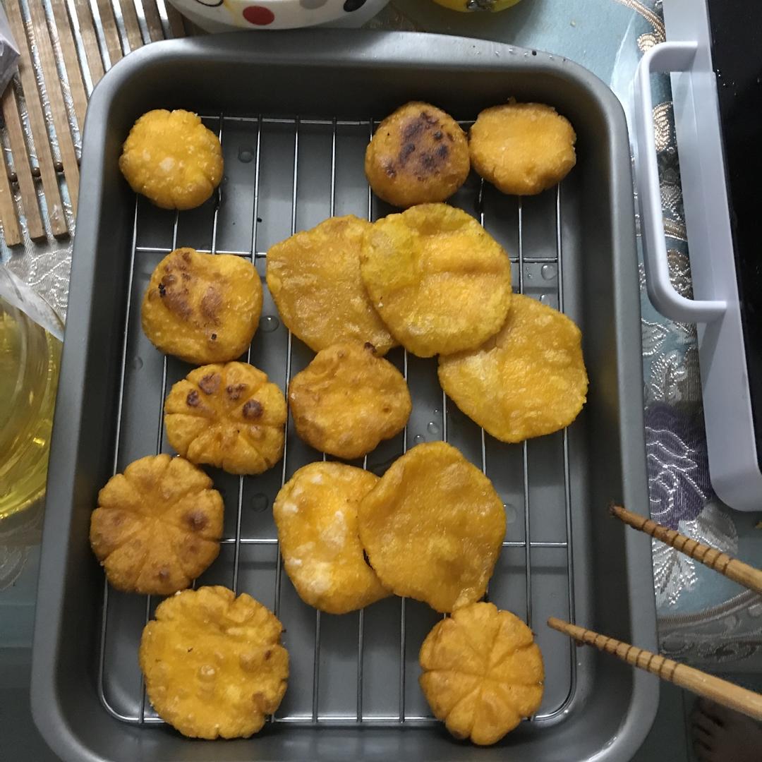 南瓜馅儿的南瓜饼