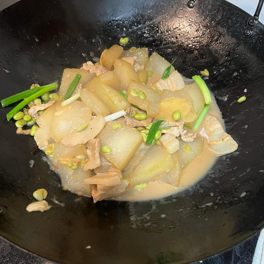 東坡肉燜冬瓜毛豆