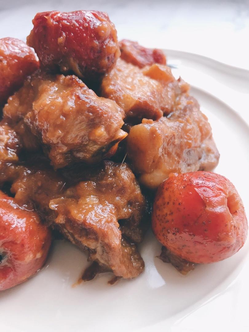 山楂排骨（附去山楂核的方法）