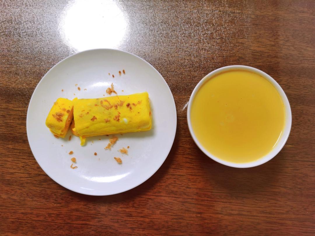 爆浆芝士肉松鸡蛋卷（玉子烧）