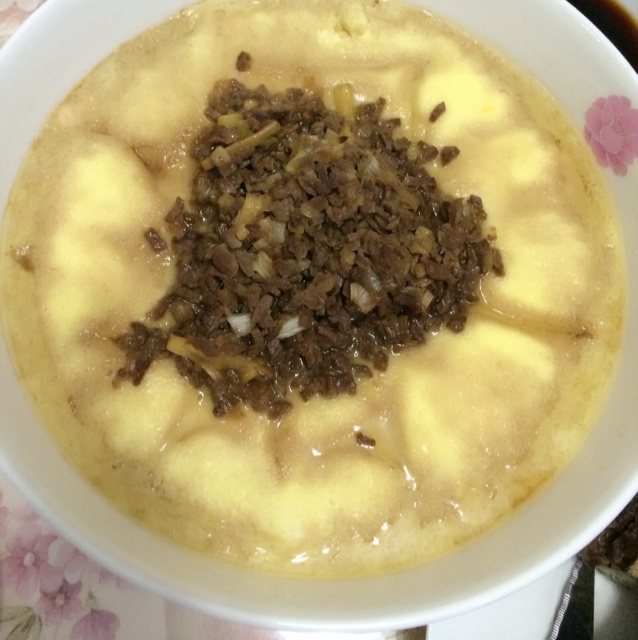 肉沫豆腐蛋羹
