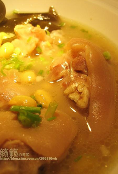 海带黄豆炖猪蹄的做法