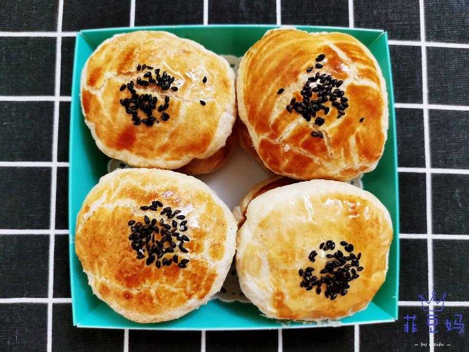 酥皮绿豆饼   酥得掉渣渣
