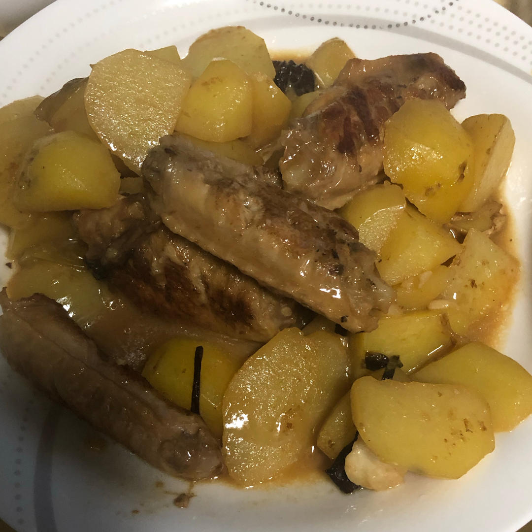 土豆炖鸡翅（快手零失败）