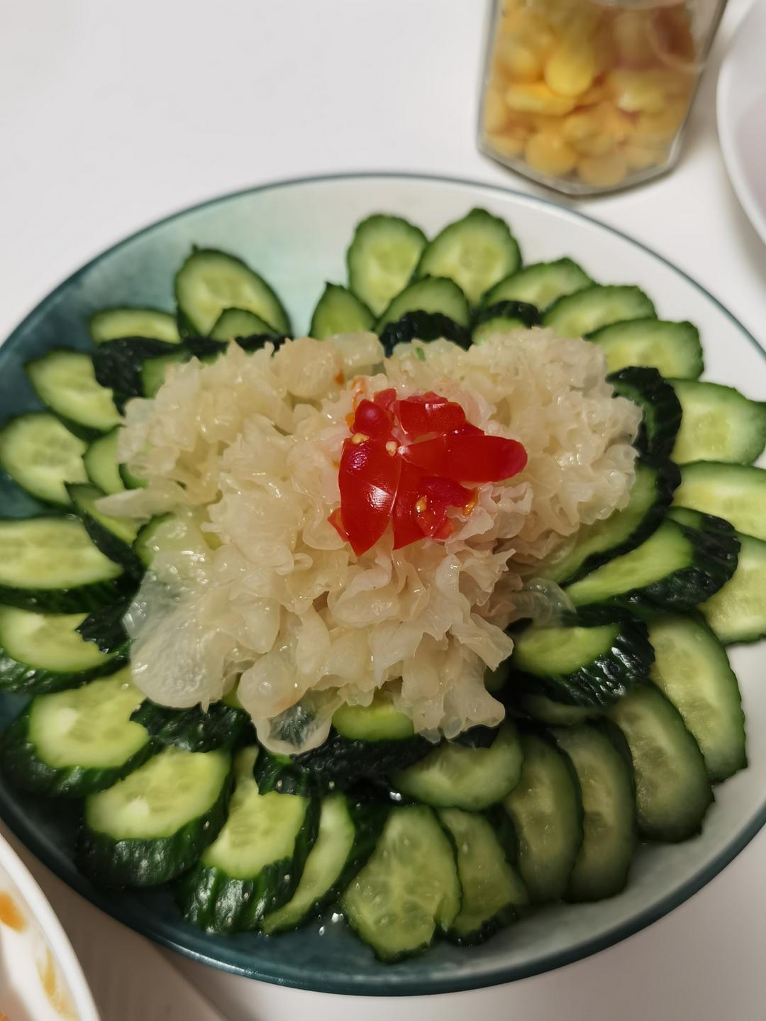花开富贵｜银耳拌黄瓜