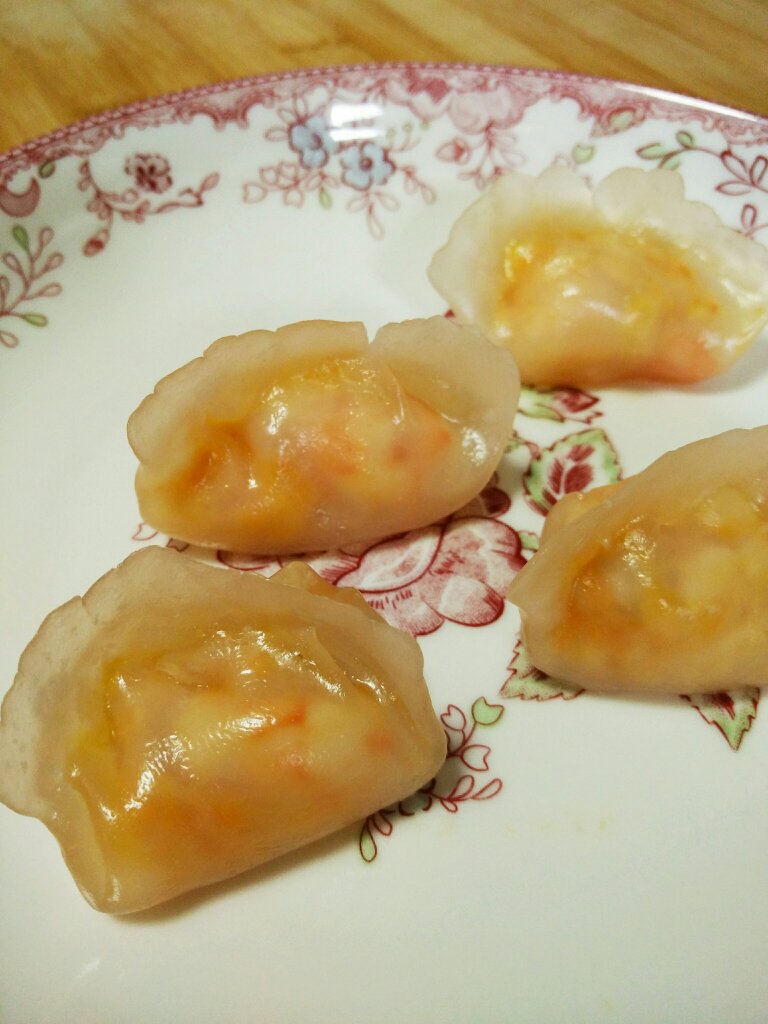 鲜虾青菜水晶饺【曼食慢语】