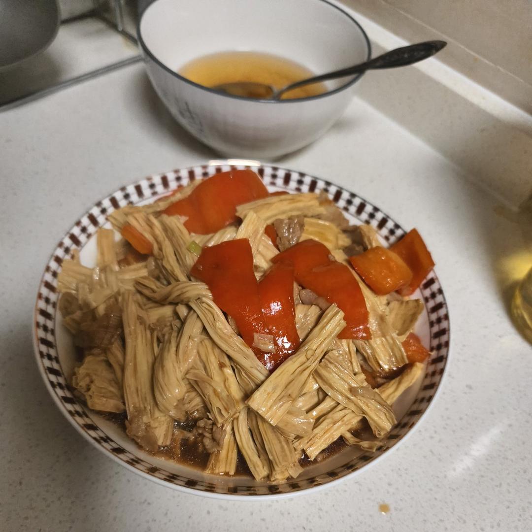 比肉还好吃的烧腐竹