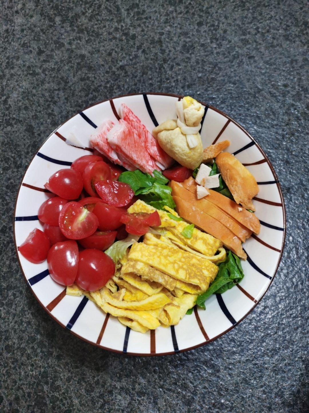 低脂美味的鸡胸肉蔬菜沙拉❗️零失败自制油醋汁‼️