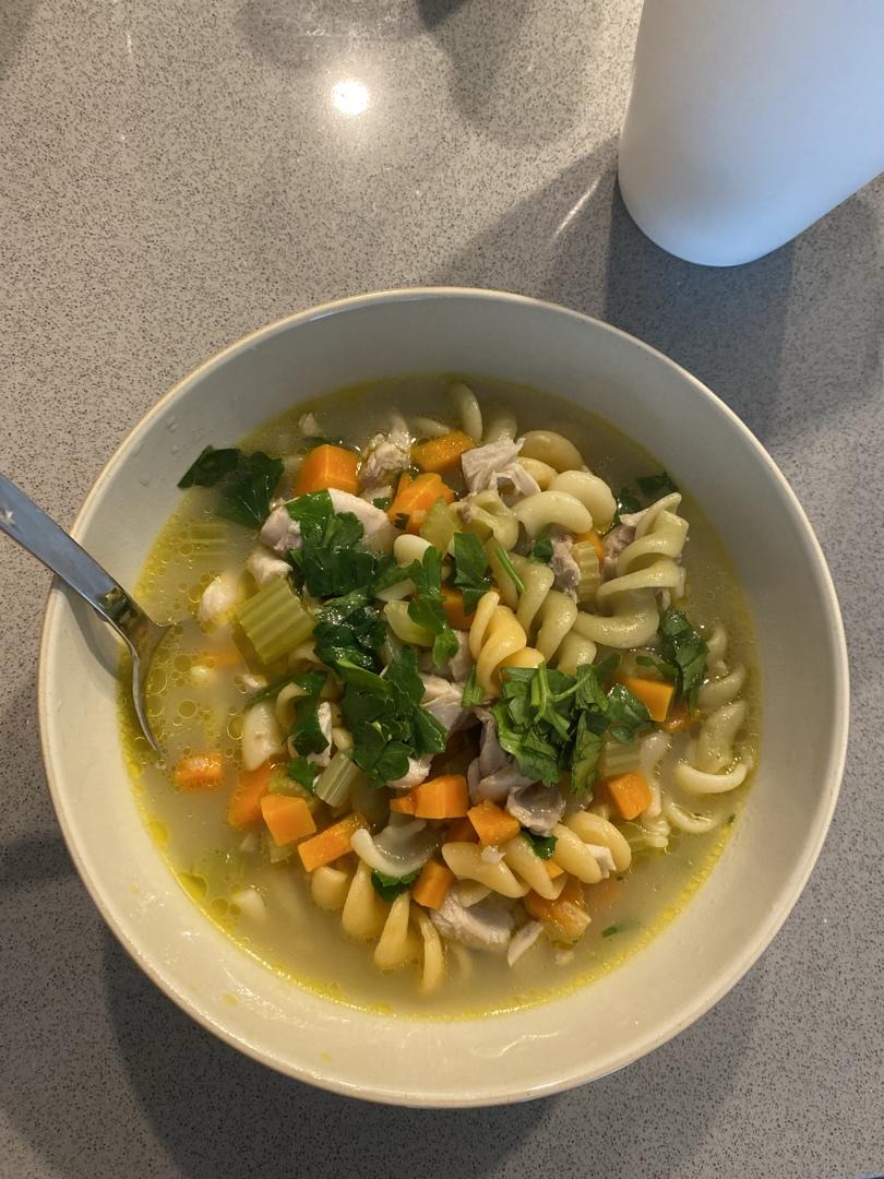 chicken noodle soup 美式面片鸡汤