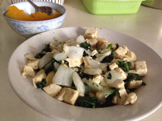 小白菜炒豆腐