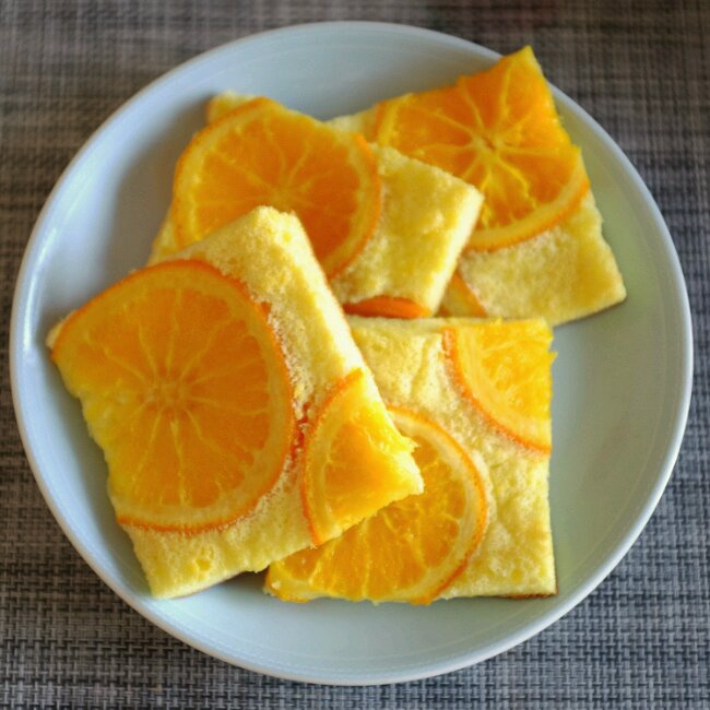 hoidi做的橙子蛋糕卷